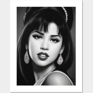 Womens Music Gift Love Selena Posters and Art